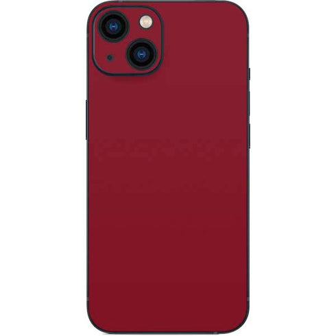 Burgundy Solid iPhone 14 Plus Skin